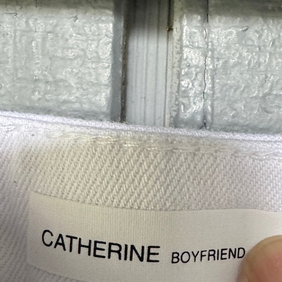 Out Catherines White Boyfriend Jeans Size 14 - Picture 3 of 5